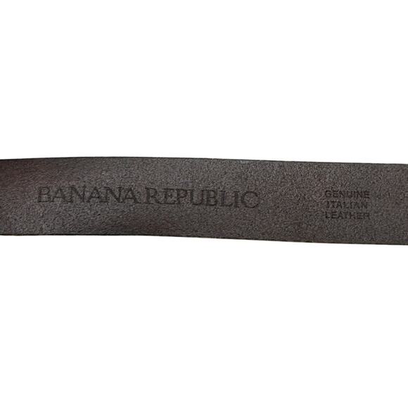 Banana Republic Patina Brown Genuine Italian Leather 1" Wide Belt Men 38" - Picture 4 of 9